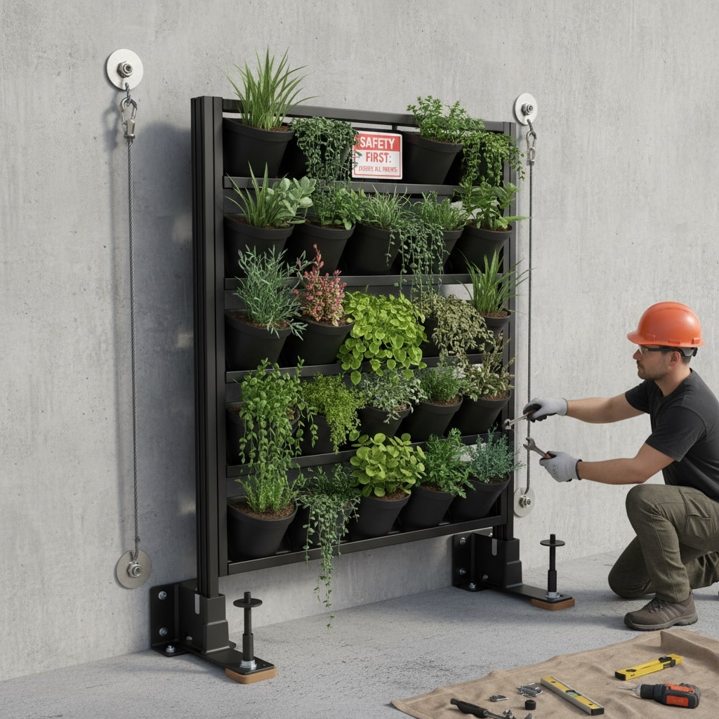 mounting installation wall floor