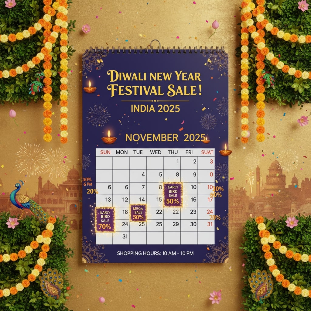 "festival sales calendar discount artificial panels"
