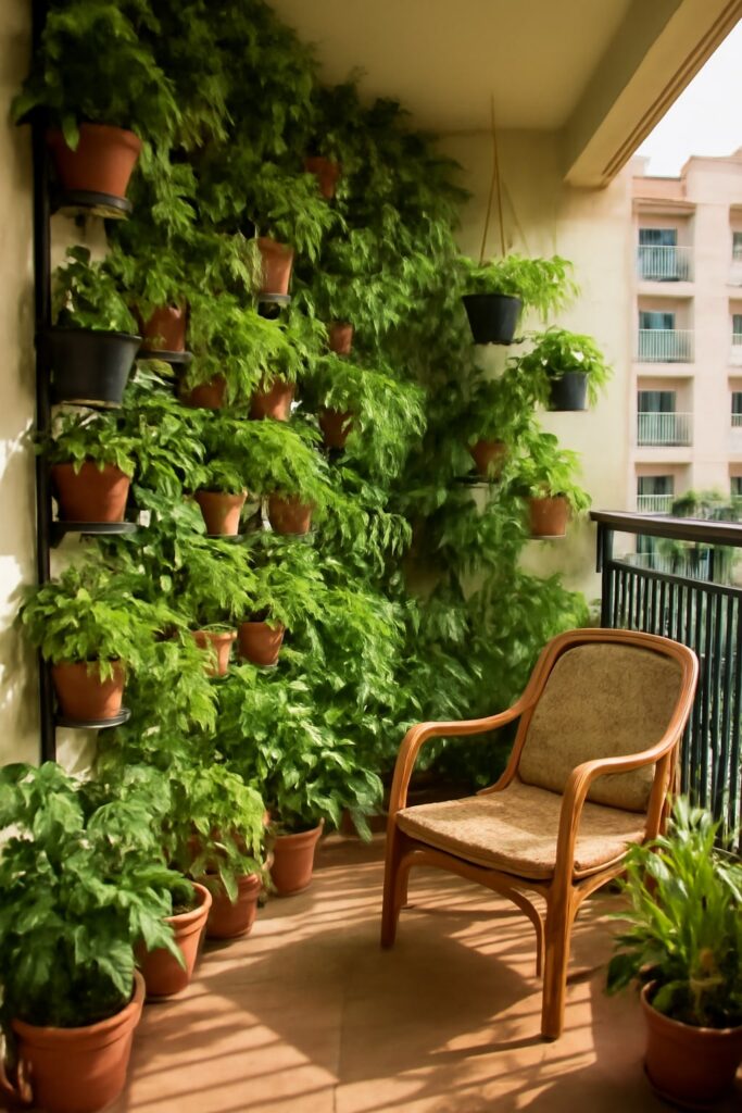 30 day vertical garden progress timeline balcony transformation