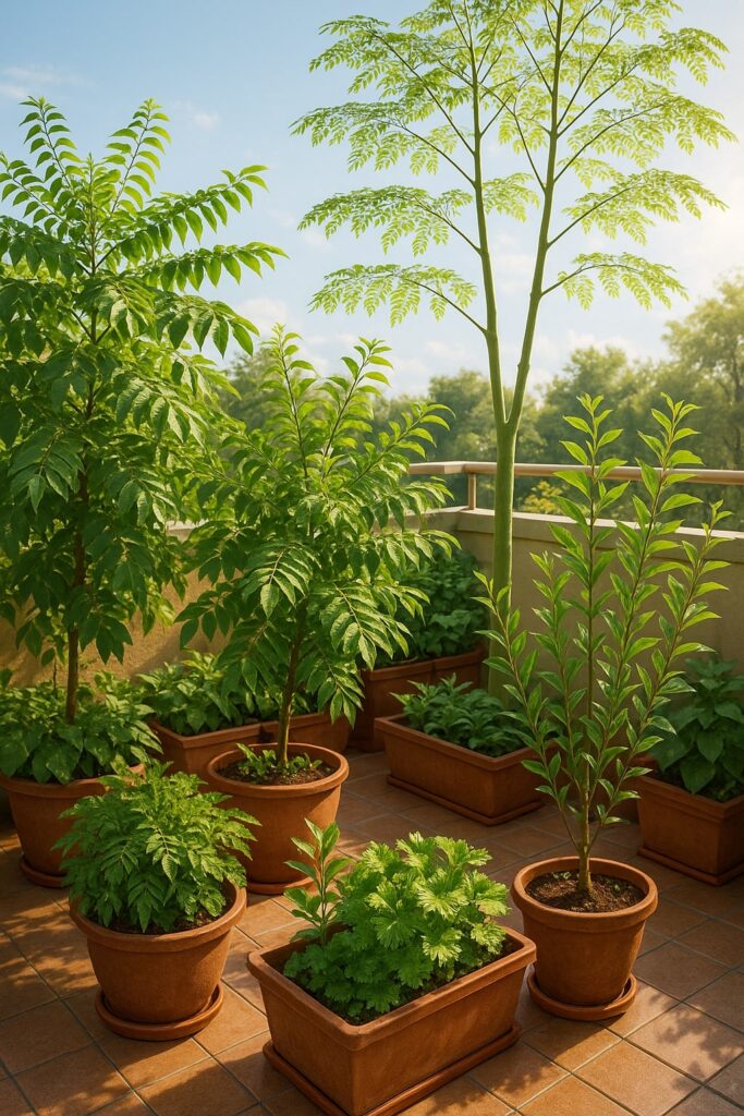 Indian terrace garden plants