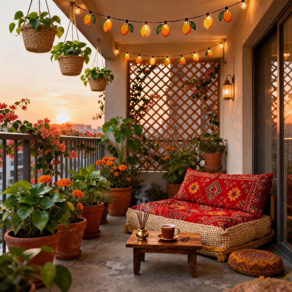 small balcony decoration ideas with plants
