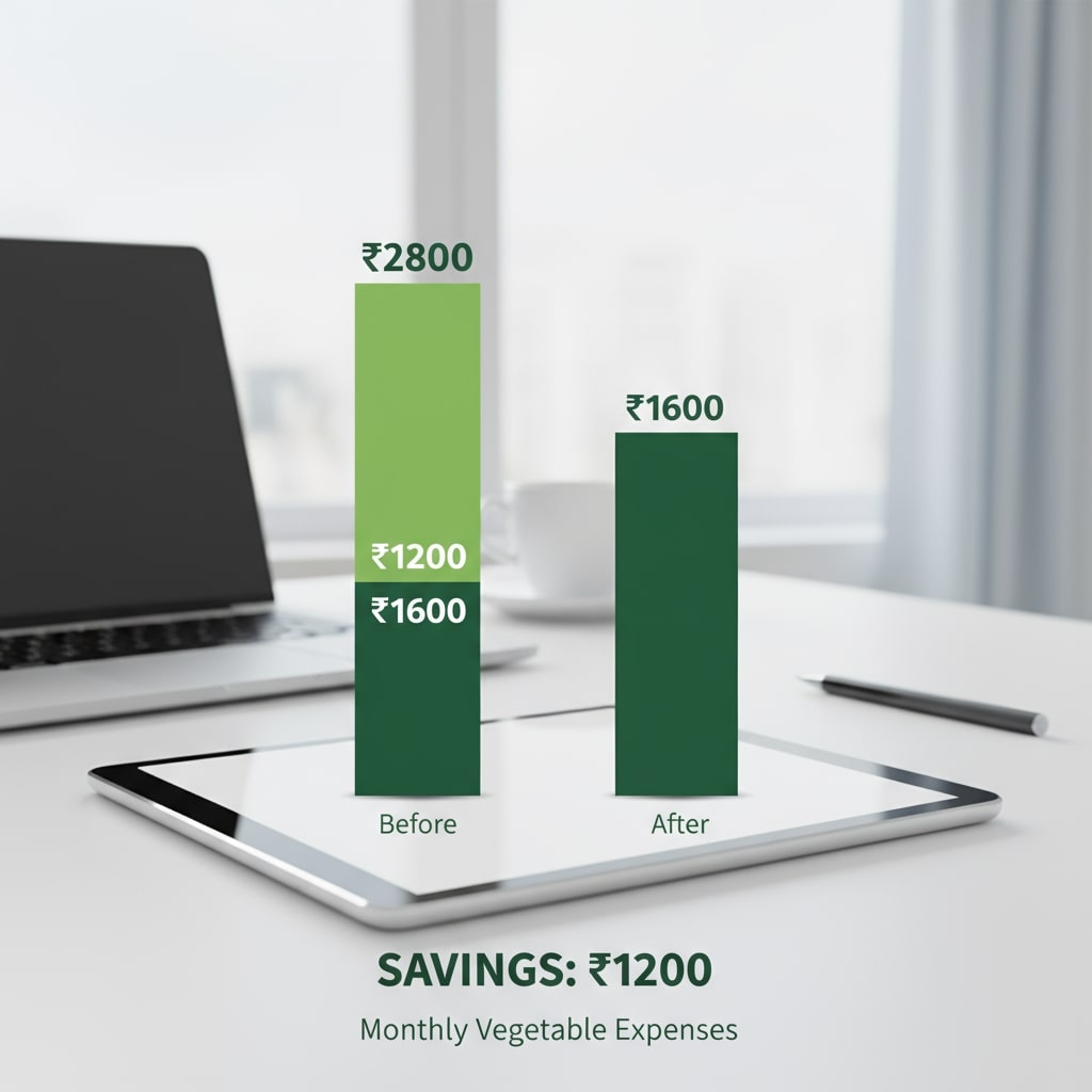 monthly savings calculation chart