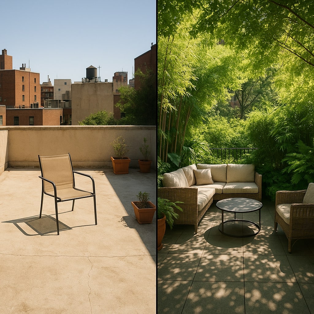 apartment terrace garden