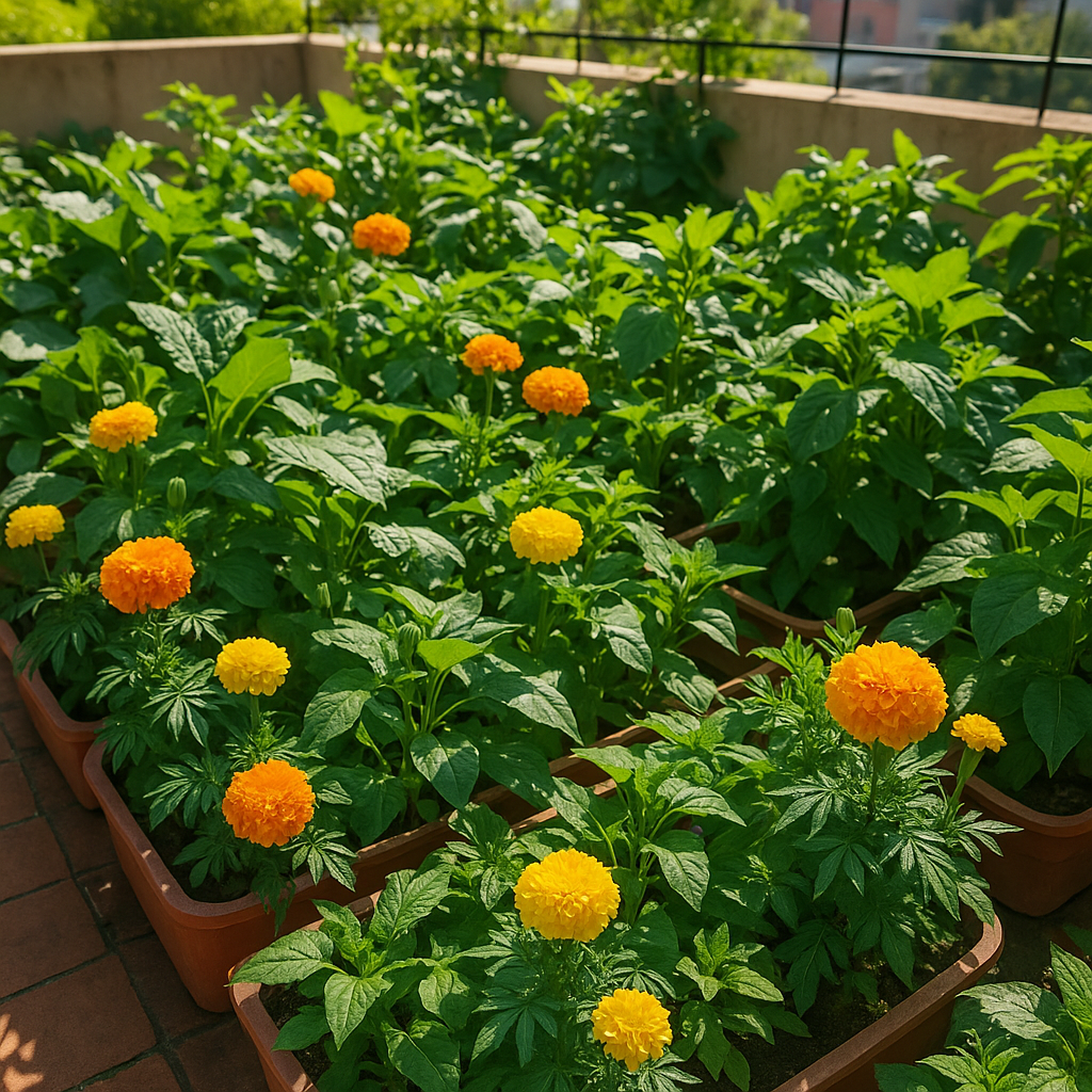 marigold flowers natural pest control