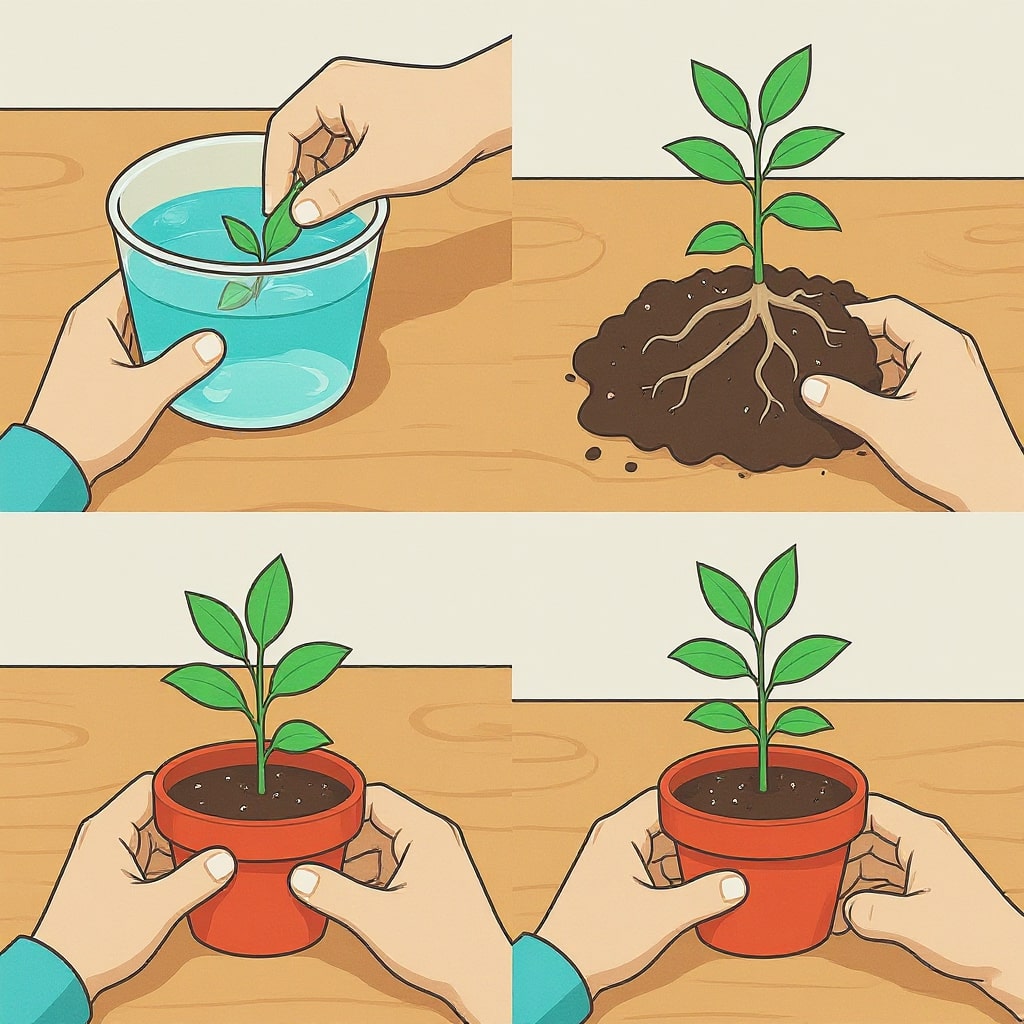 How to grow mint from cuttings propagation steps balcony