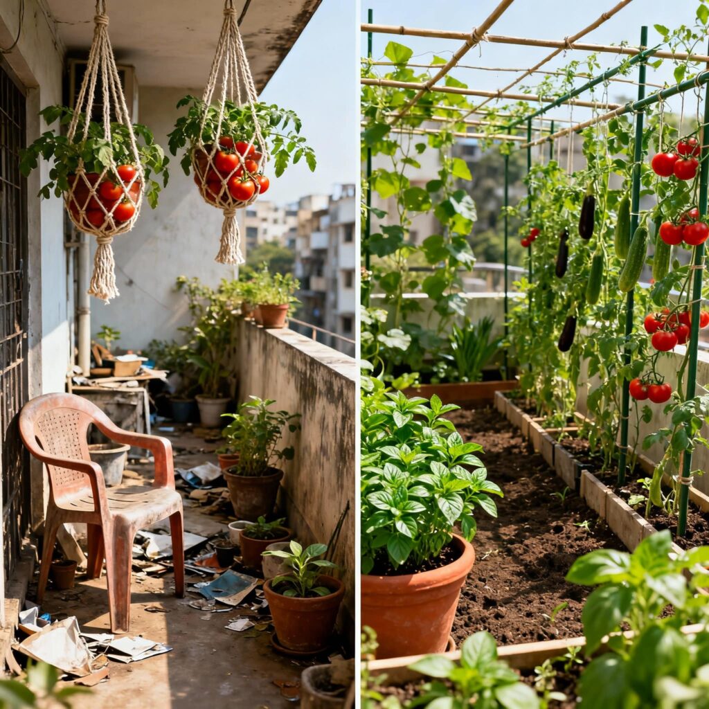 balcony vegetable garden ideas for apartments