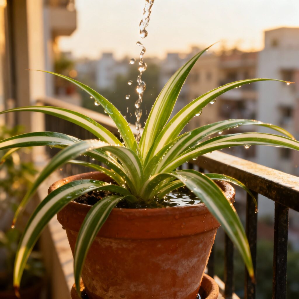 spider plant watering tips