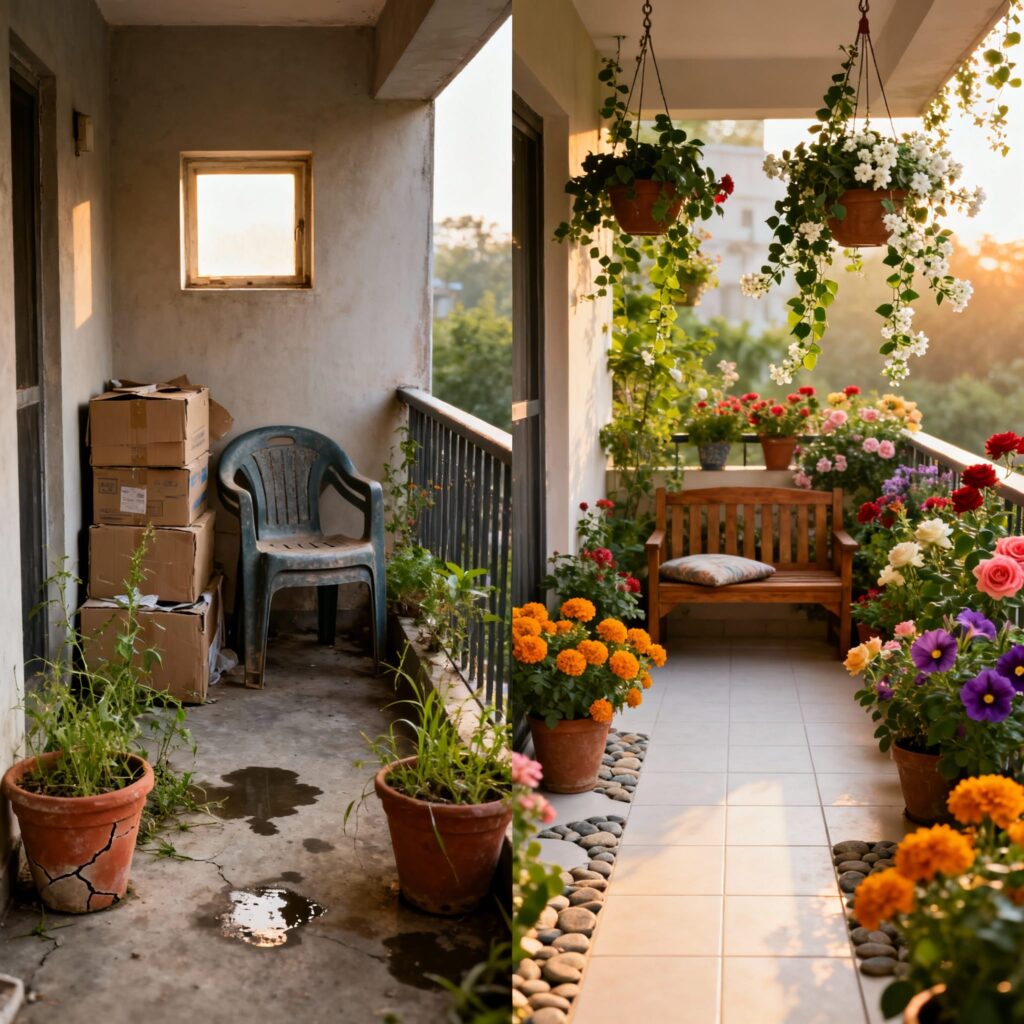 apartment balcony indian balcony garden decoration ideas