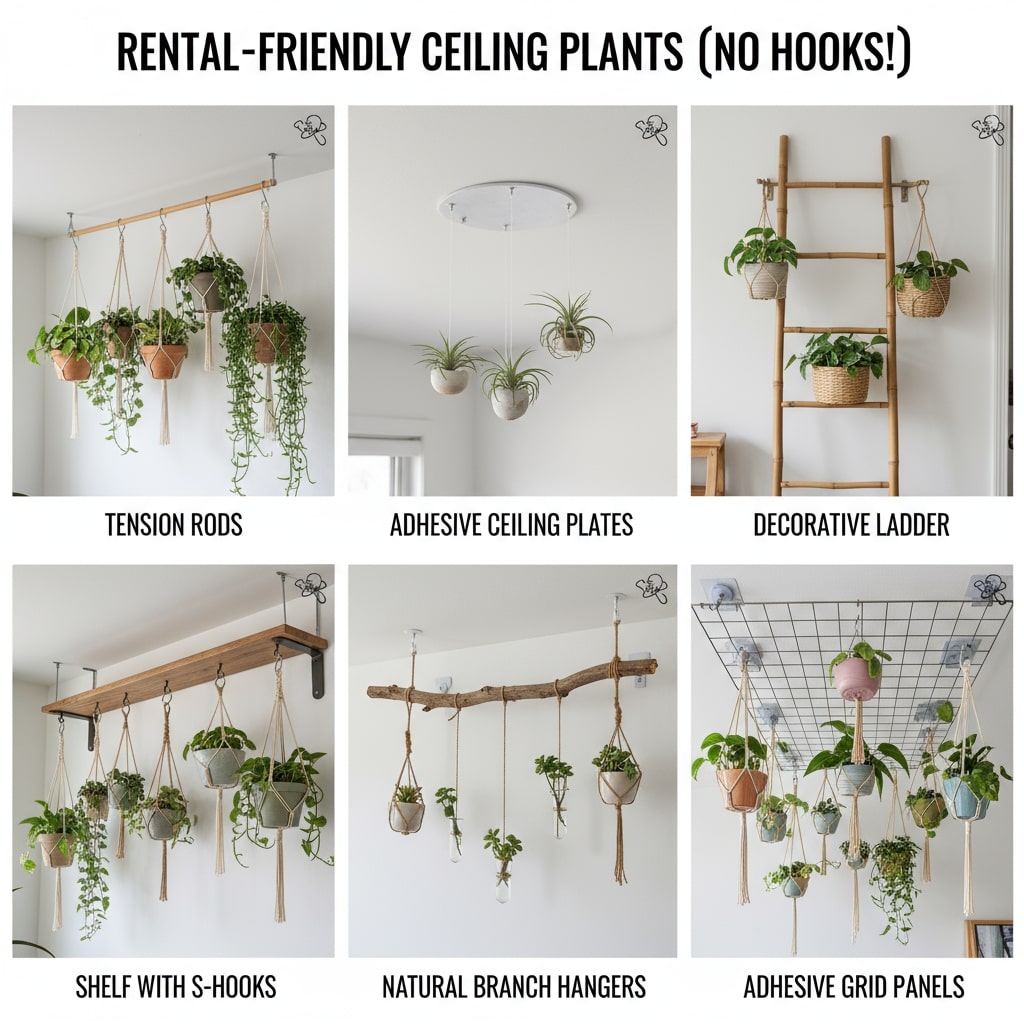 how to hang heavy planters from ceiling

