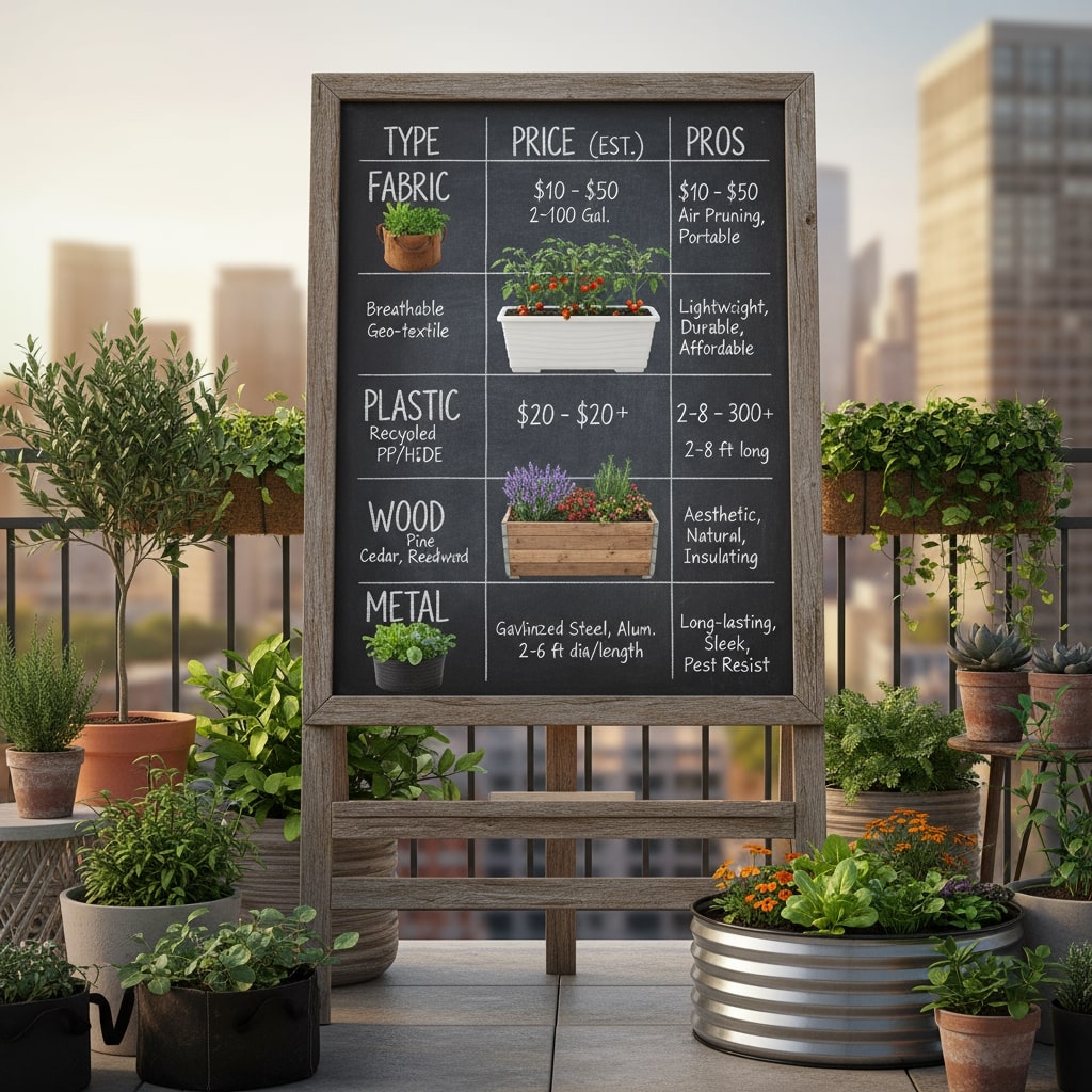 lightweight raised bed for balcony
