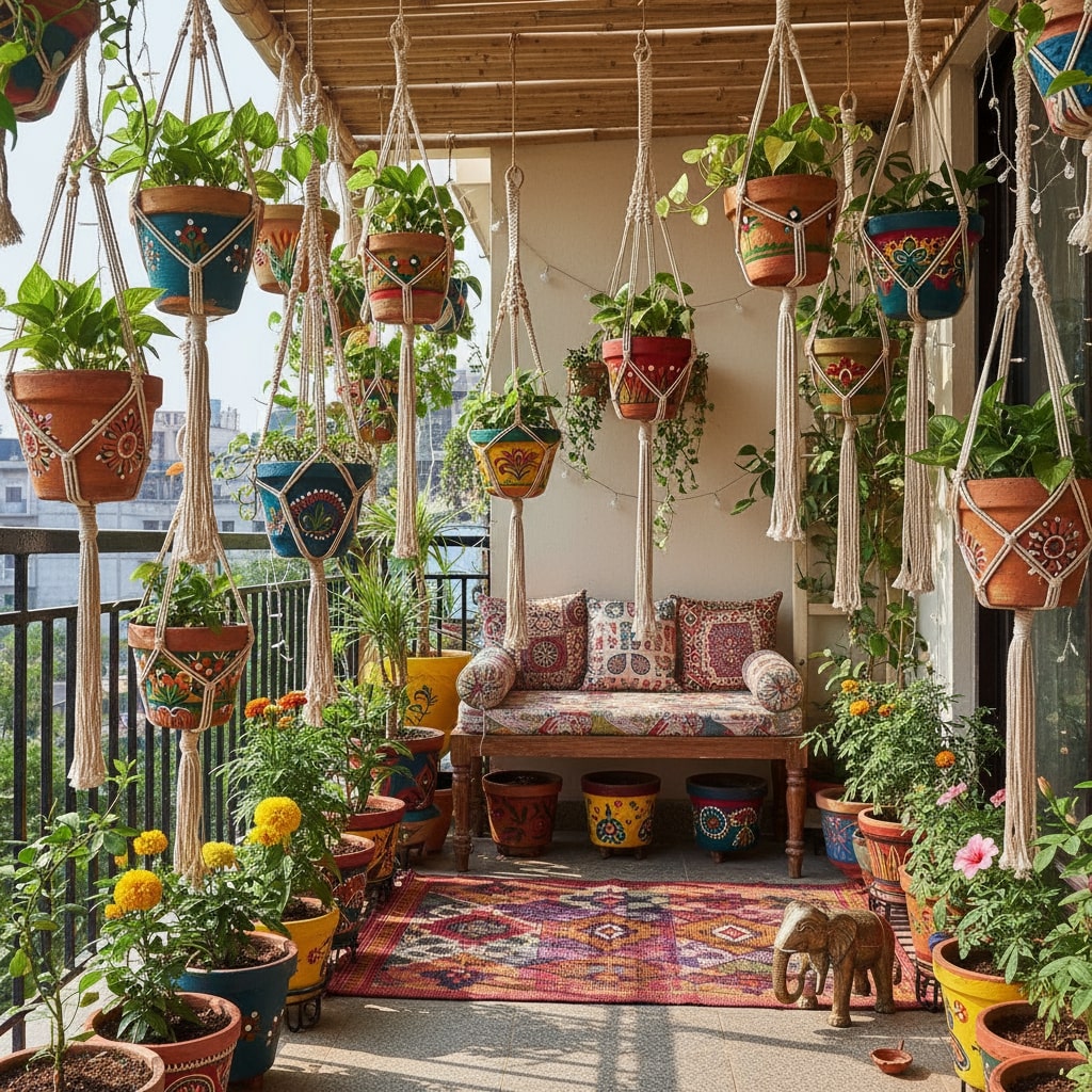 small balcony garden decoration ideas
