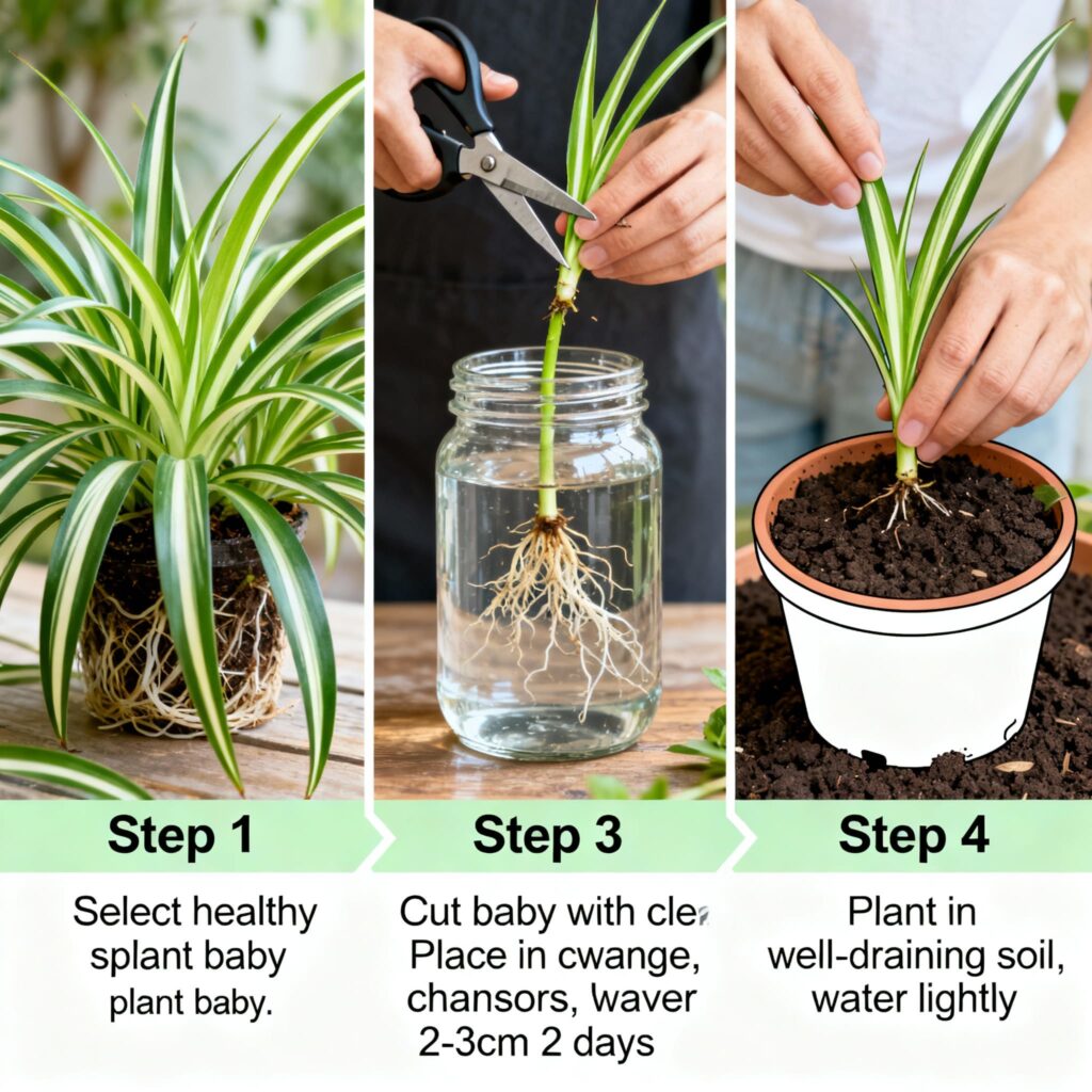 How often to water spider plant indoors
