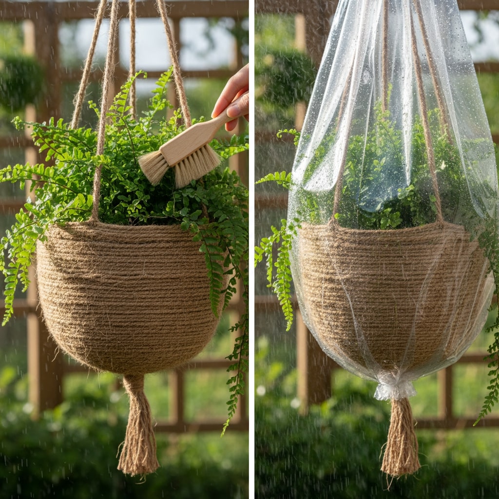 simple jute plant hanger tutorial
