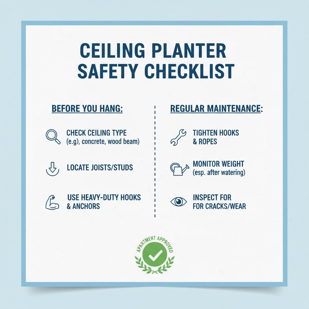 how to install ceiling hooks for plants
