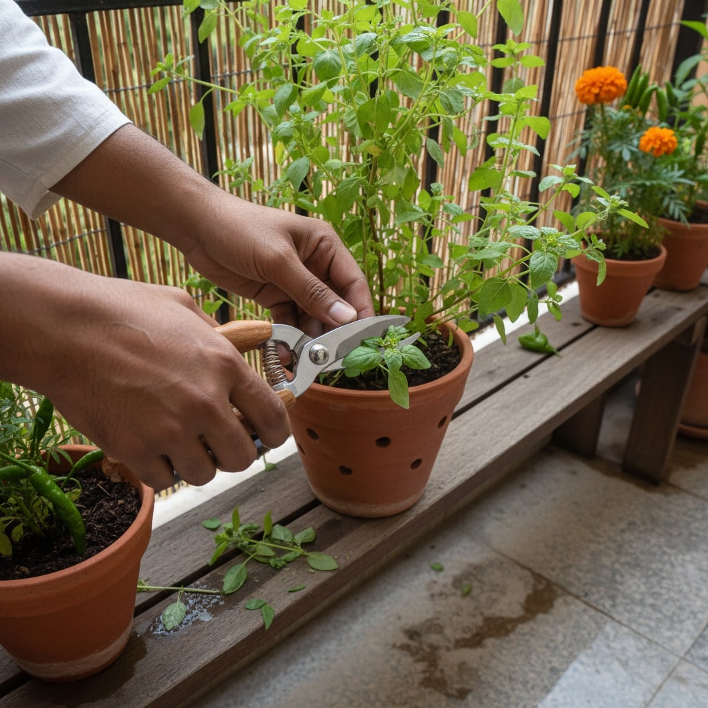 balcony kitchen garden tips