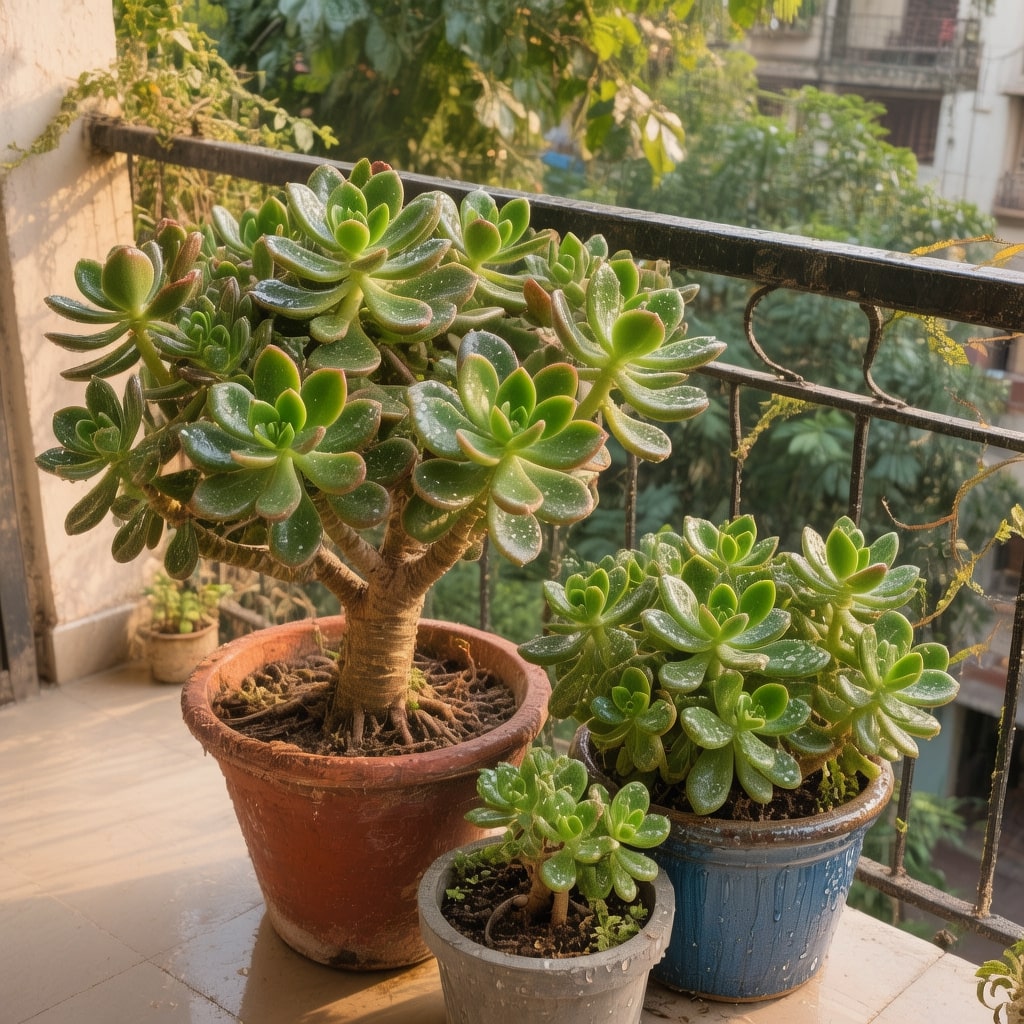 How much water does a jade plant need in winter
