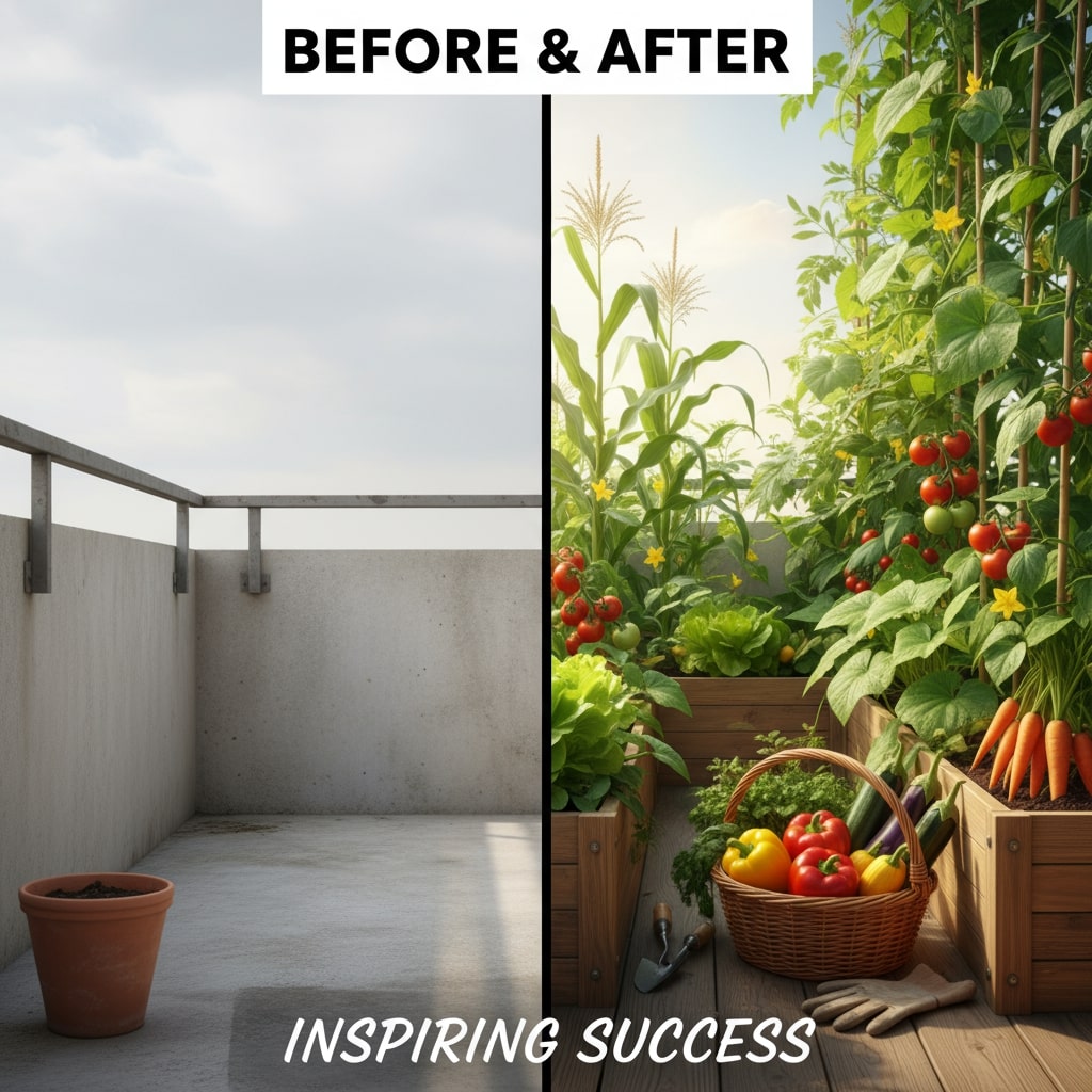 beginner balcony vegetable garden tips
