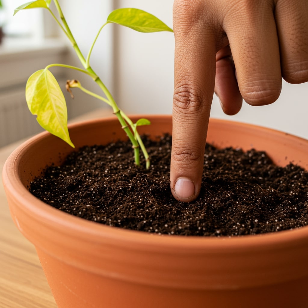 How to save a plant that is dying from lack of water
