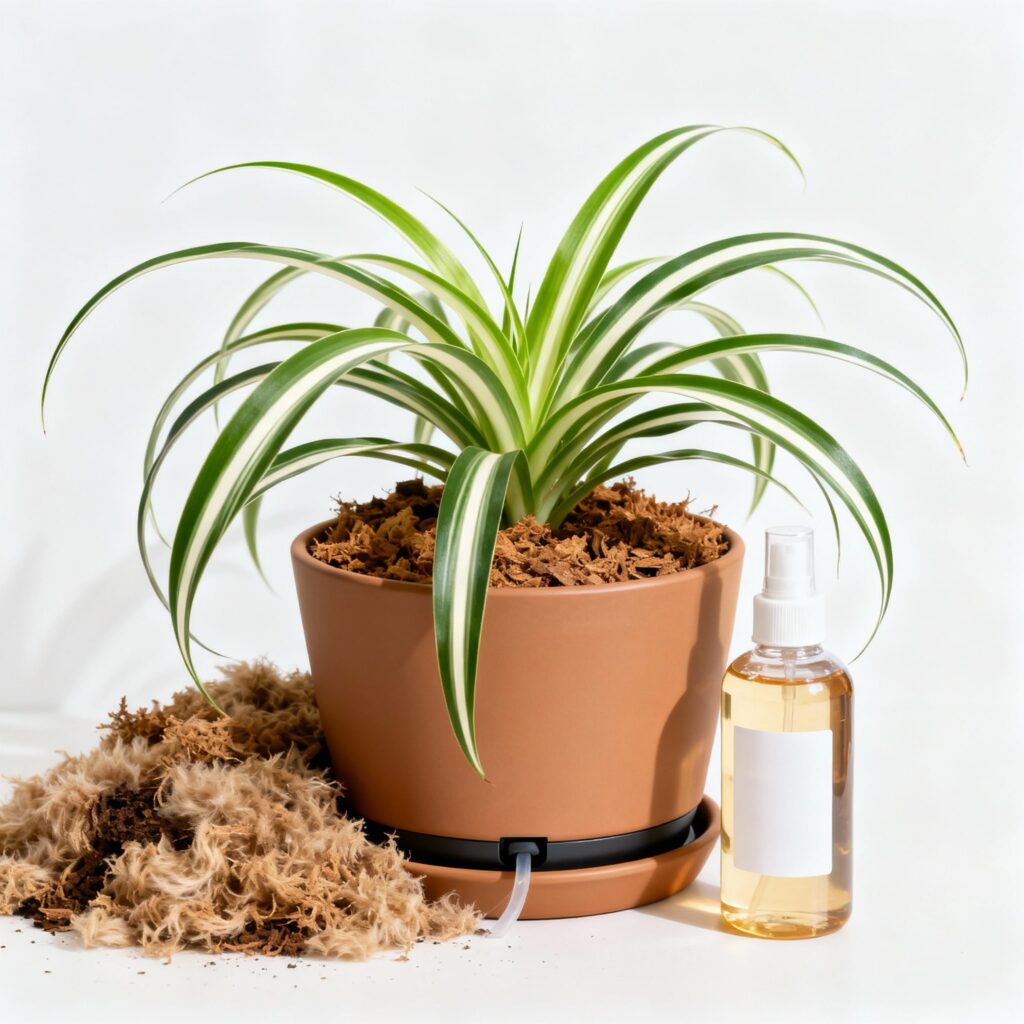 How often to water spider plant in summer
