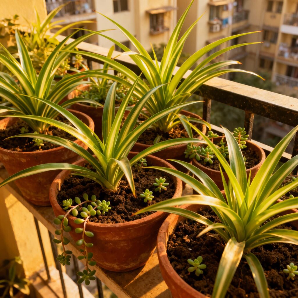 Spider plant overwatered vs underwatered
