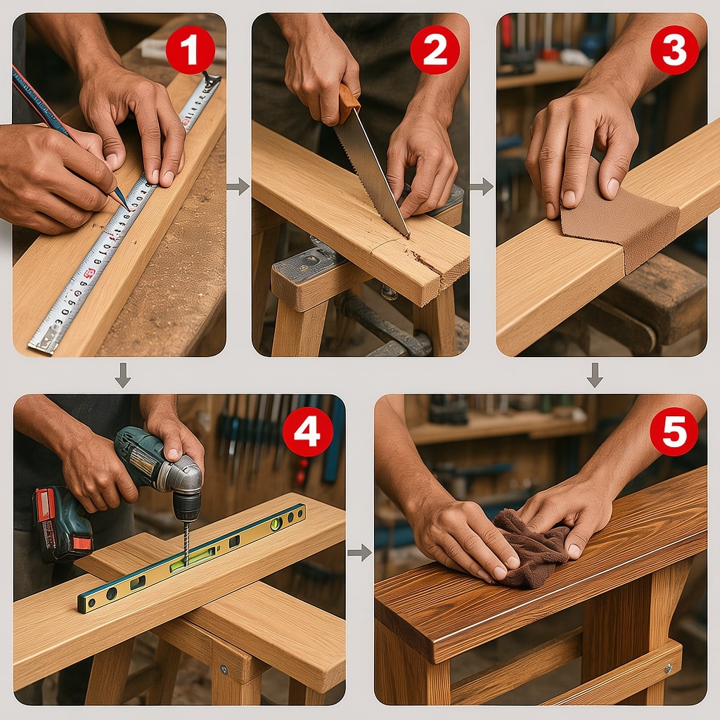 Handmade diy plant stand outdoor
