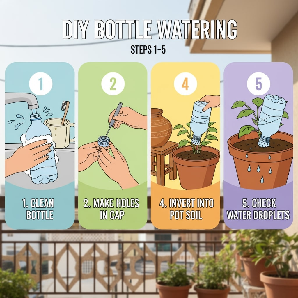 diy plant watering bottle
