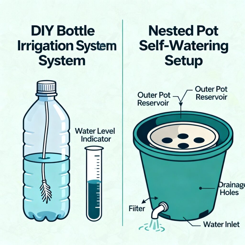 Self-watering garden system