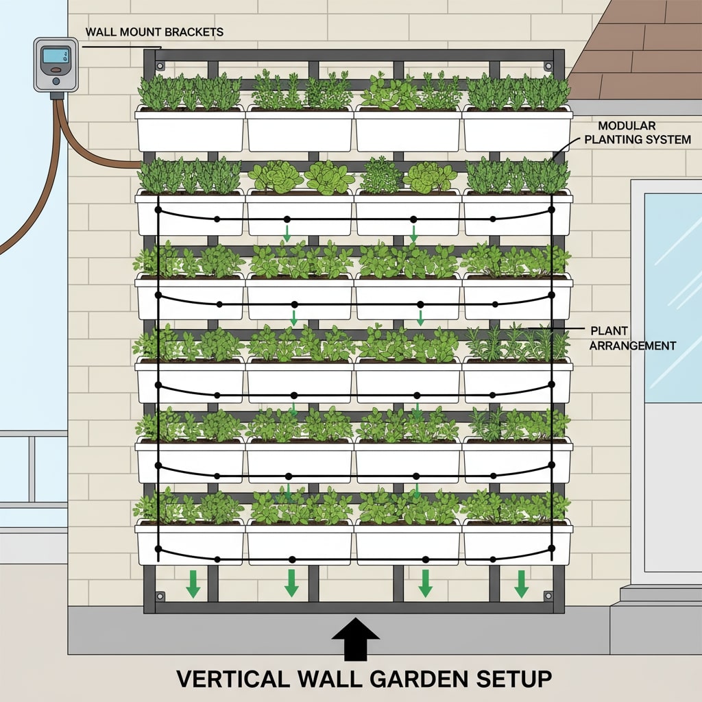 Vertical garden plants Indoor
