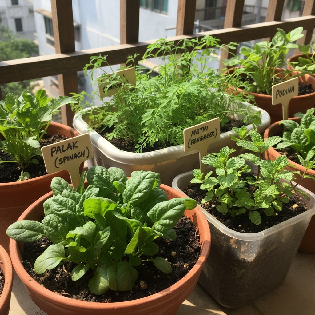balcony fruit and vegetable garden
