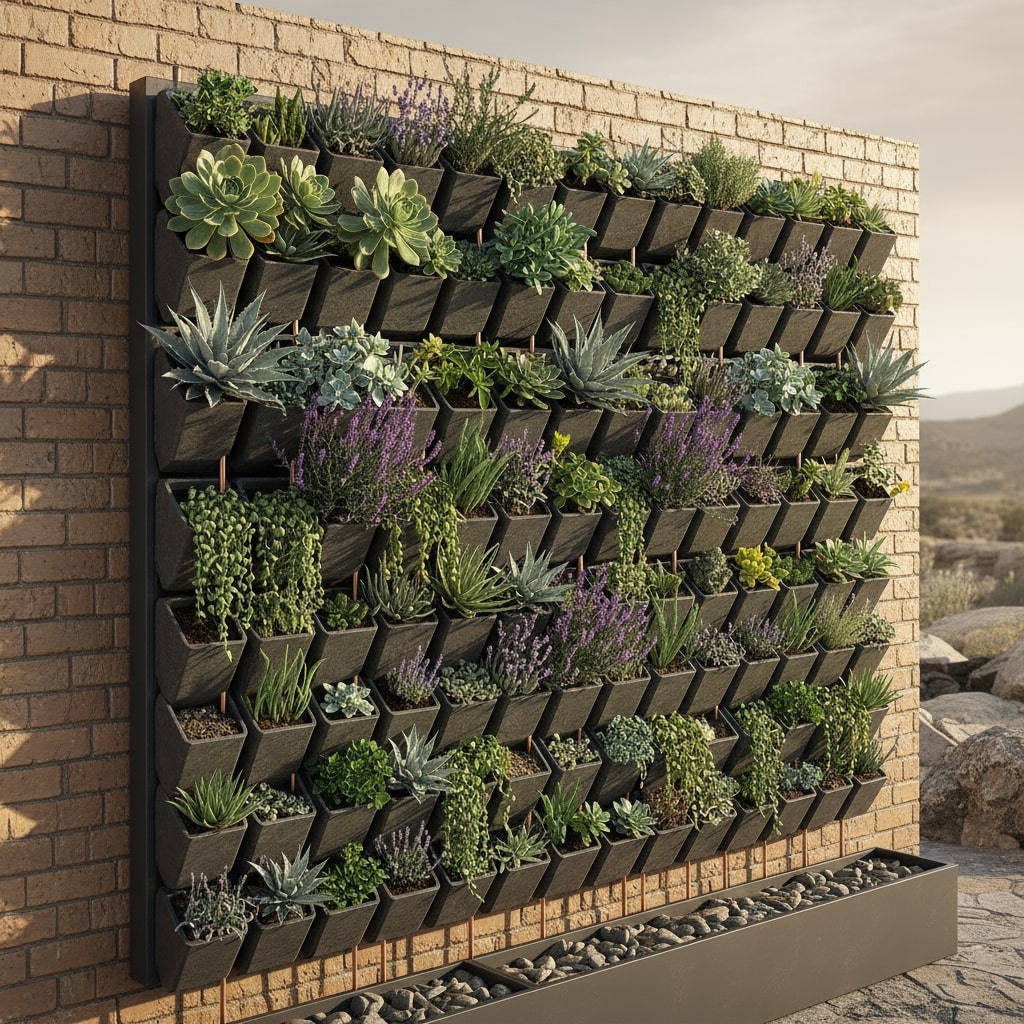 Best low maintenance plants for vertical gardens full sun
