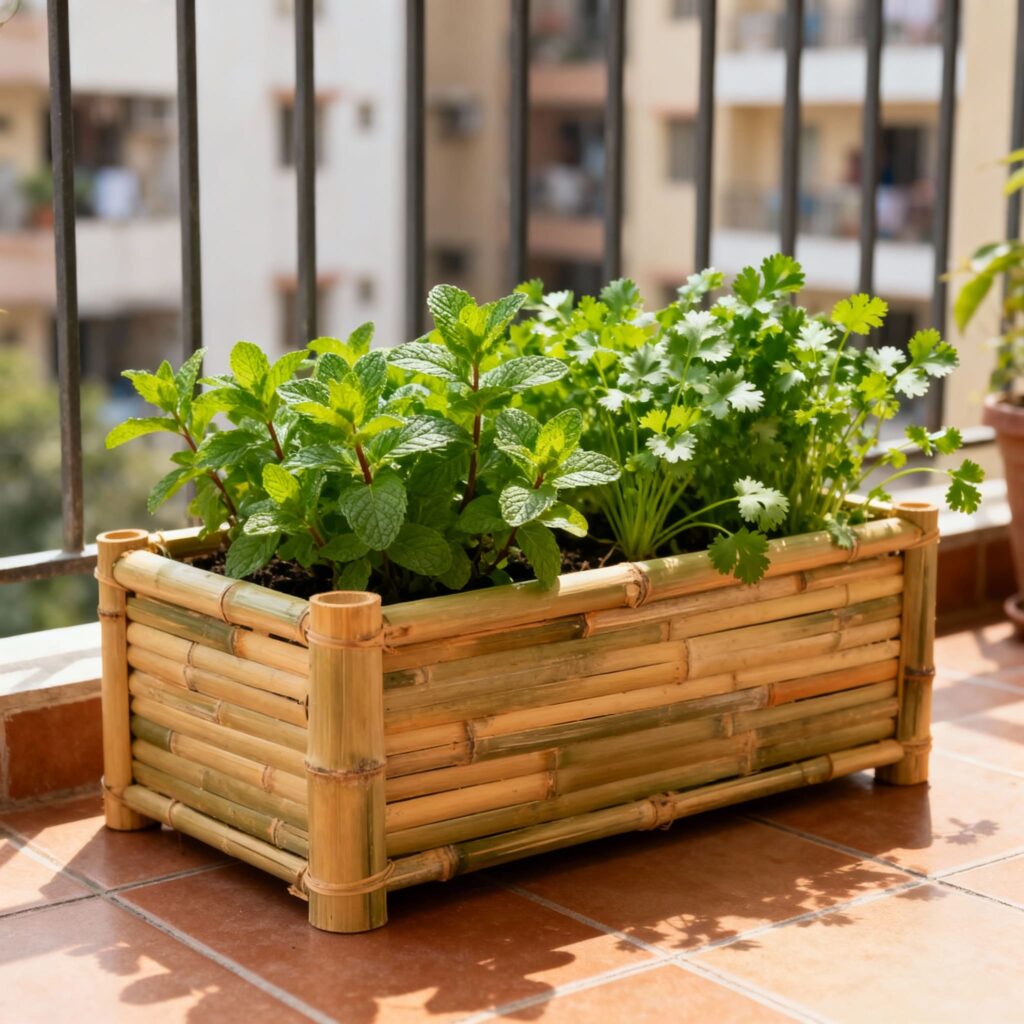 how to make a bamboo planter
