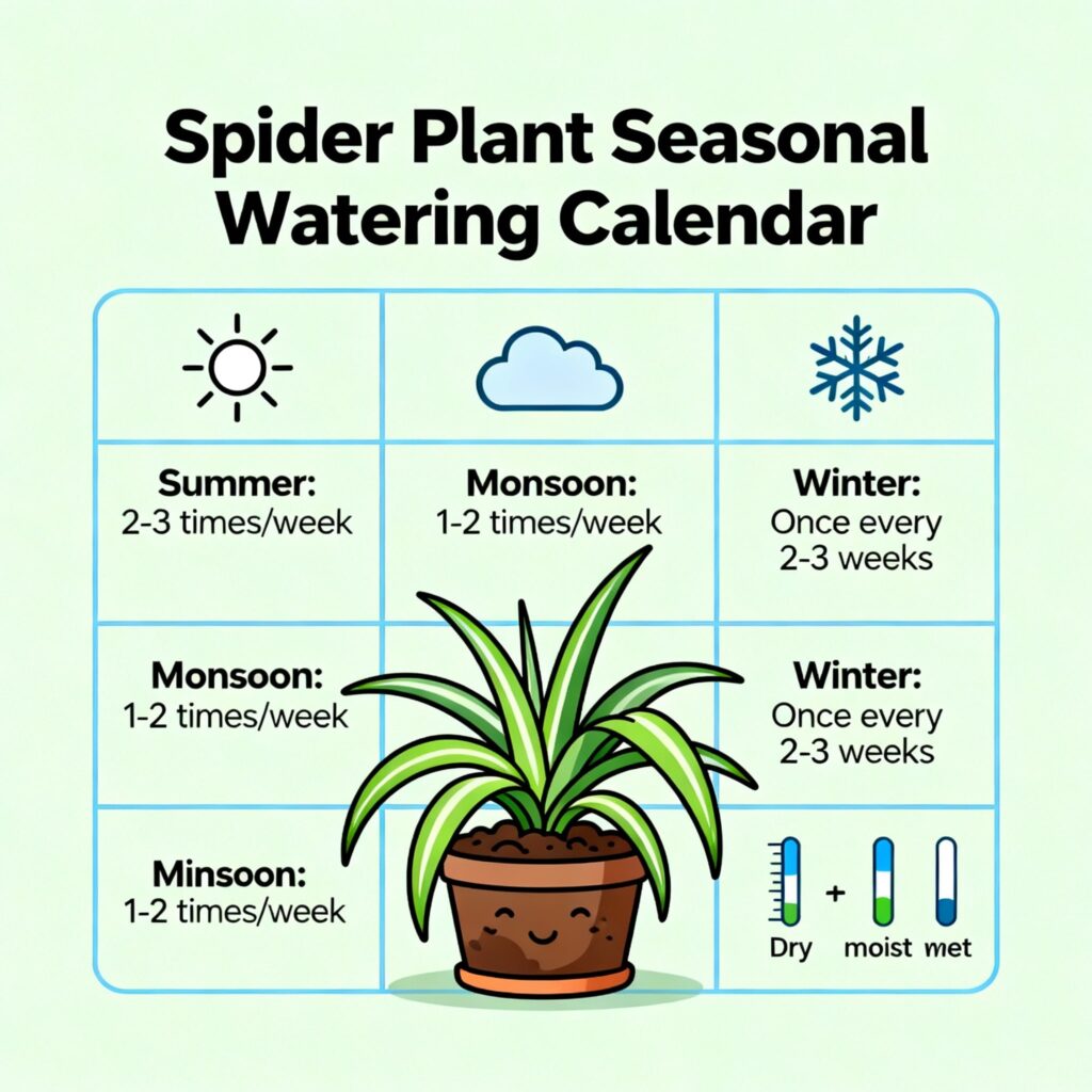 spider plant watering tips
