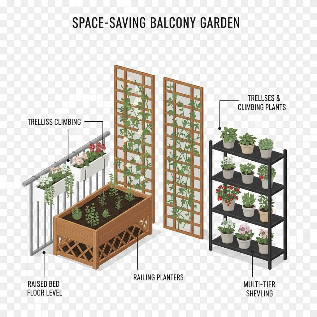 raised garden bed for apartment balcony
