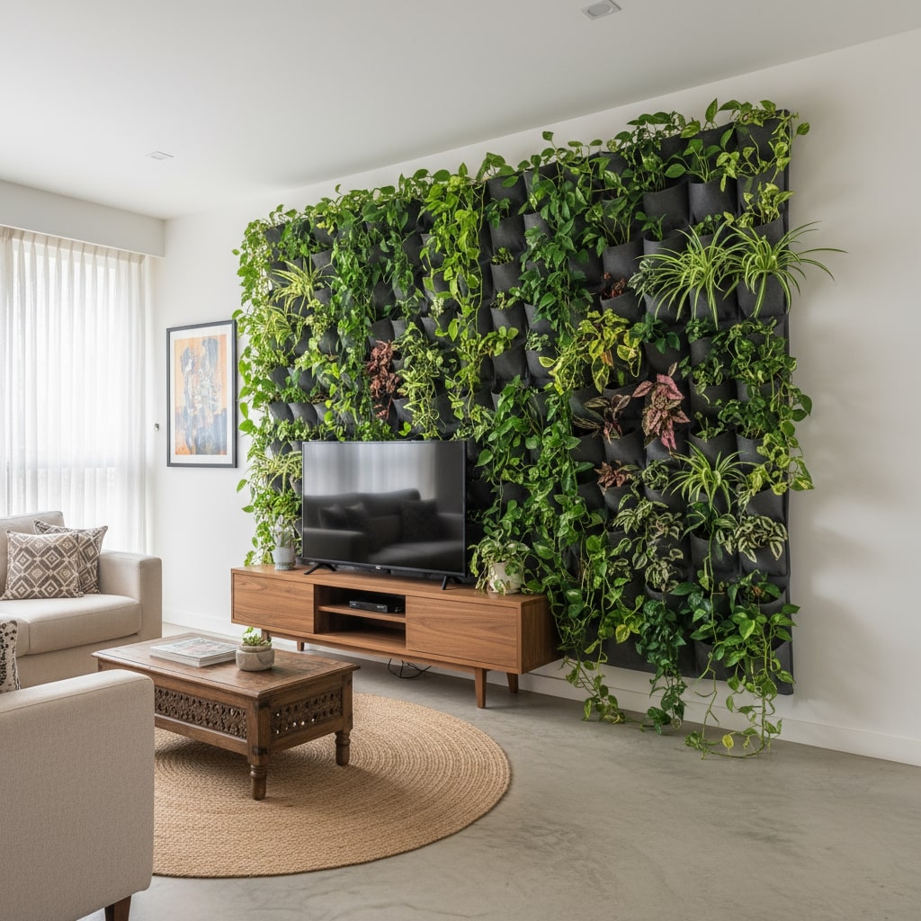 Flowering plants for vertical garden
