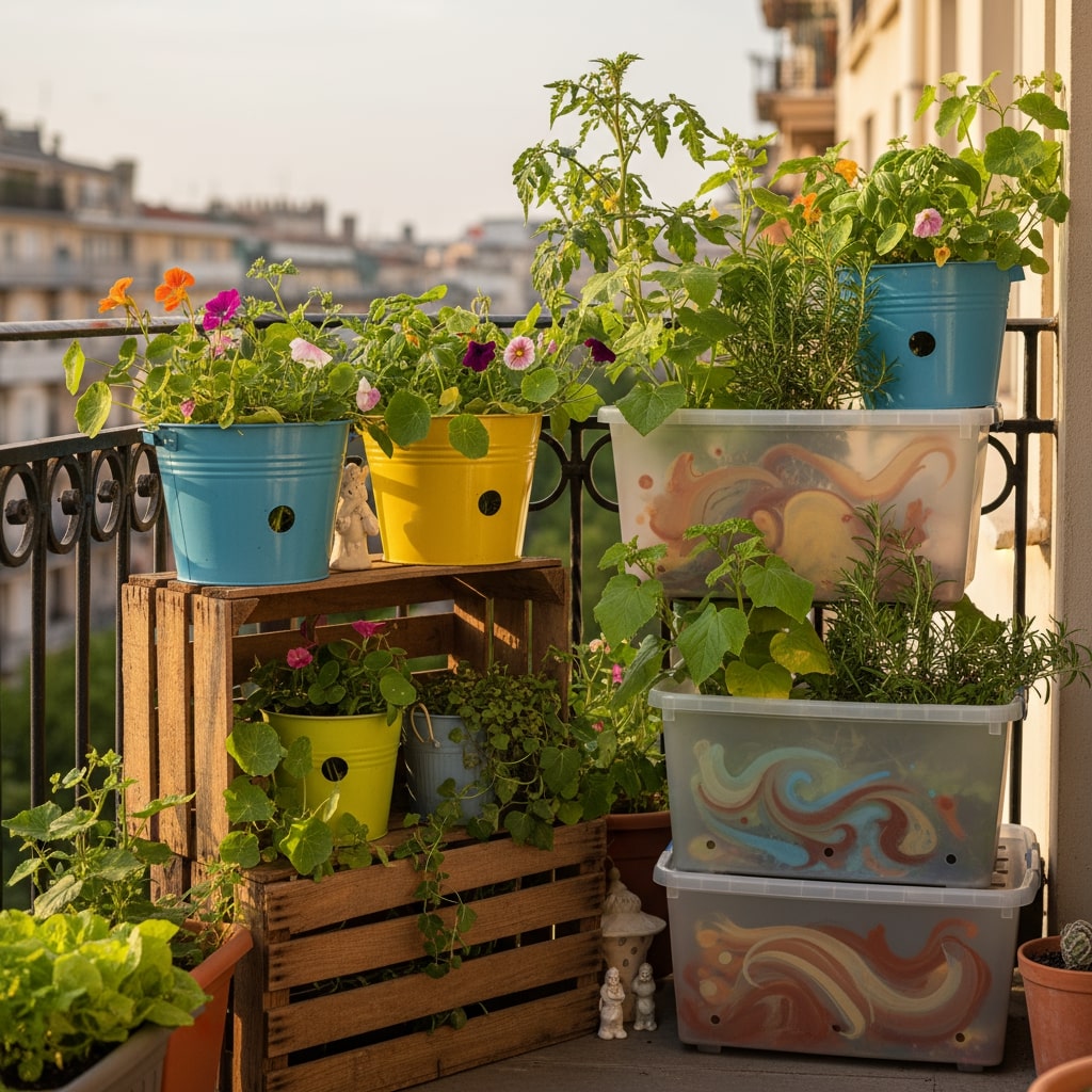 easy fruits and vegetables to grow on balcony

