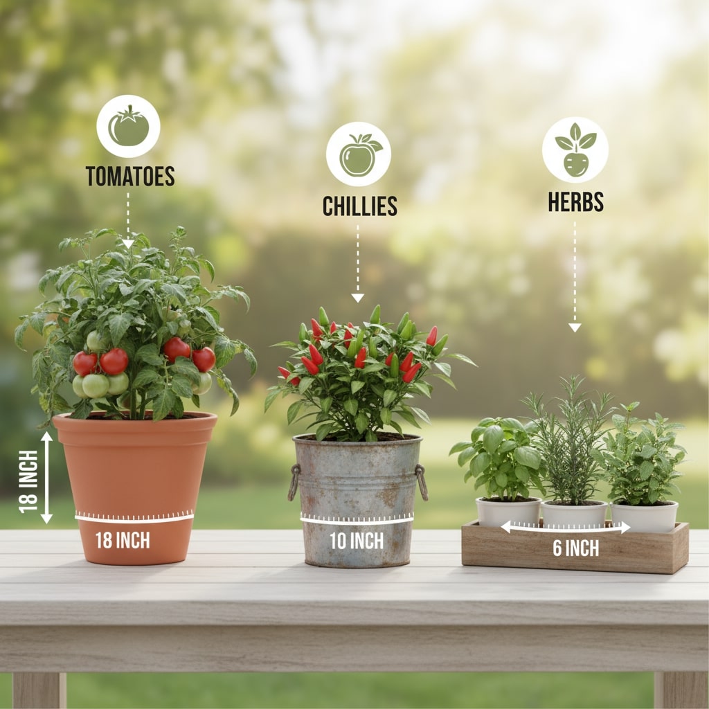 easy fruits and vegetables to grow on balcony
