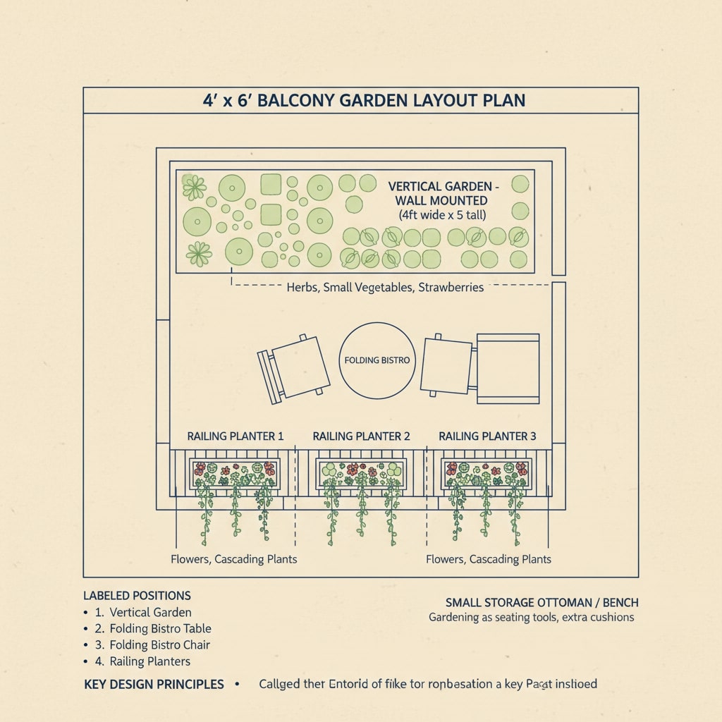 small balcony garden decoration ideas
