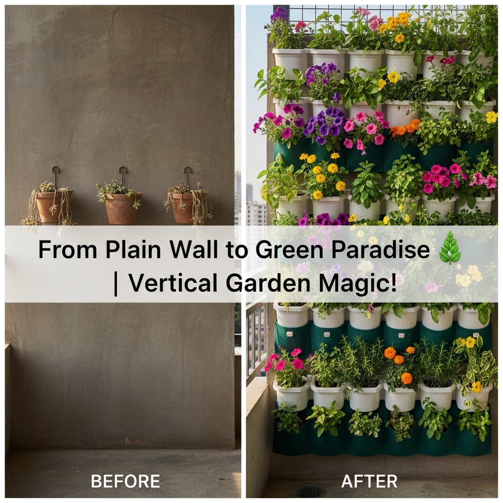 how to plant a vertical wall garden