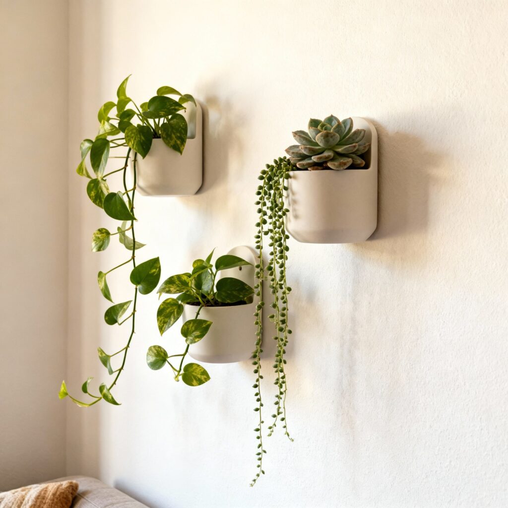 small wall hanging planters	
