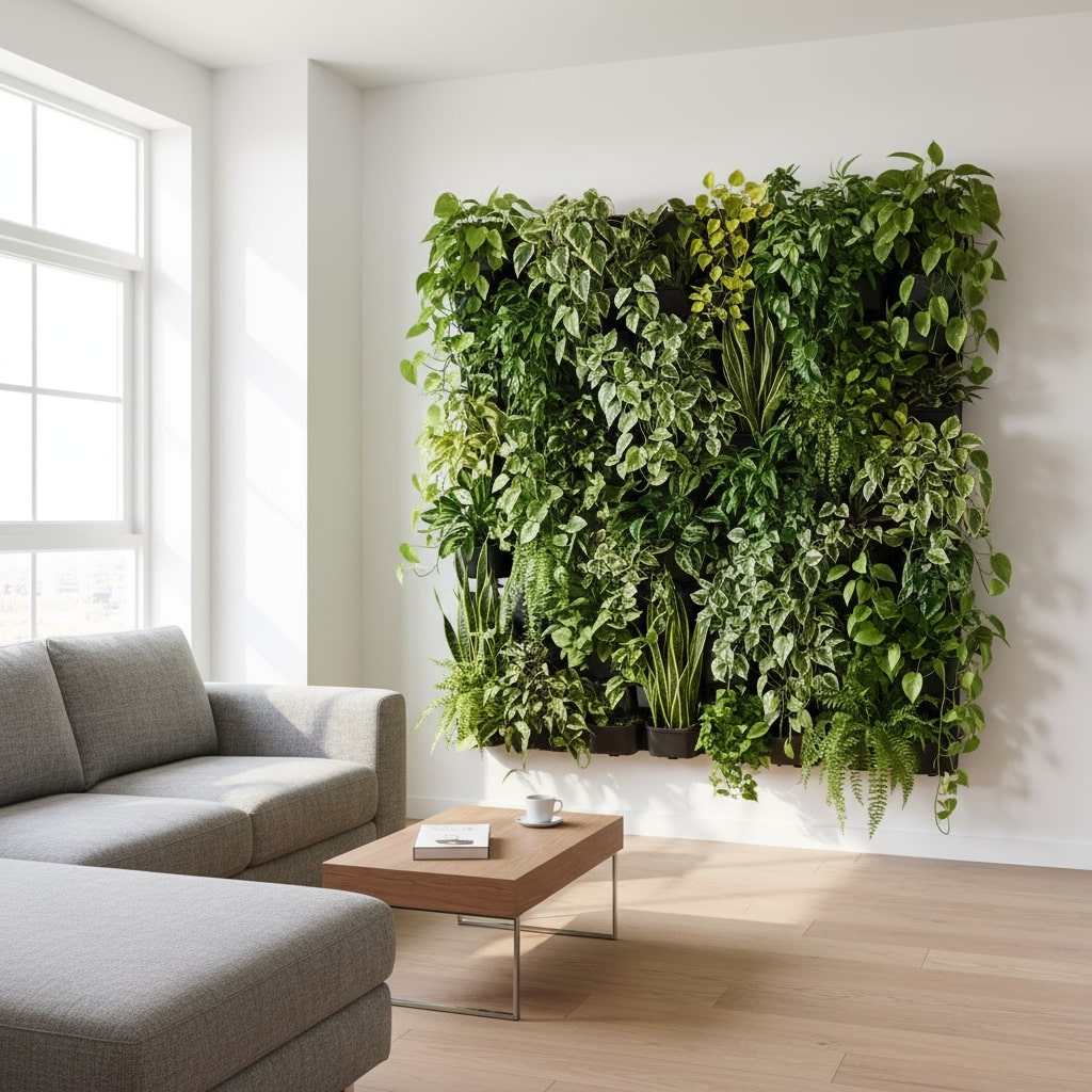 vertical wall planter indoor
