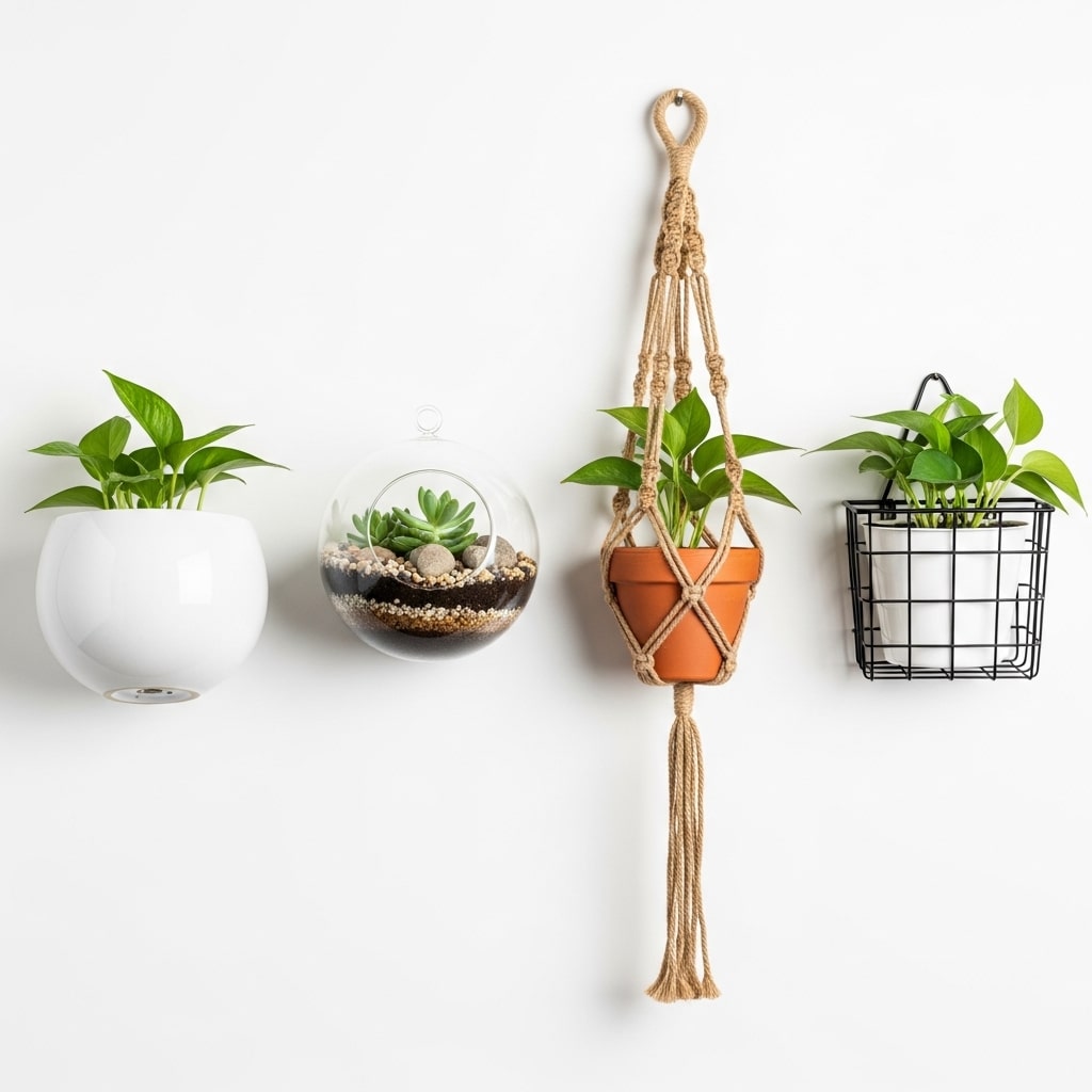 hanging wall planters indoor	
