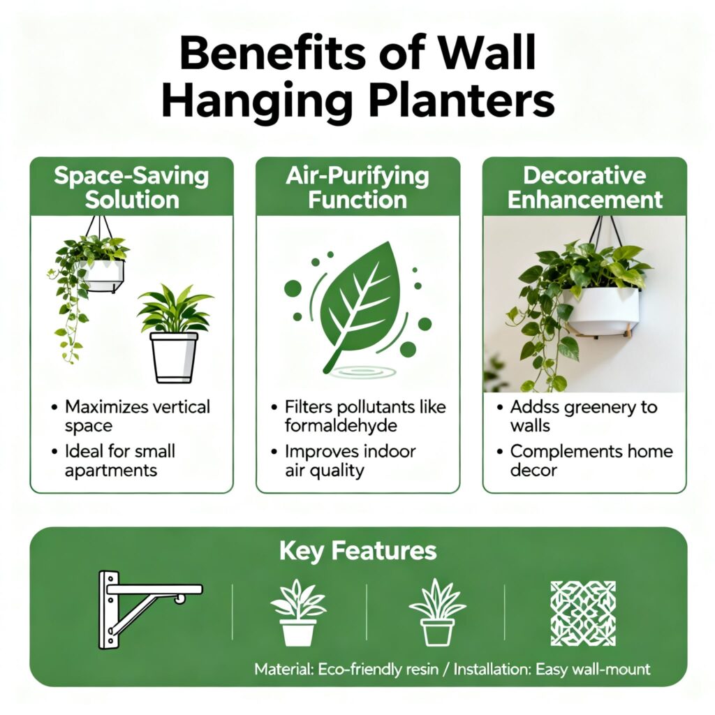 small wall hanging planters	
