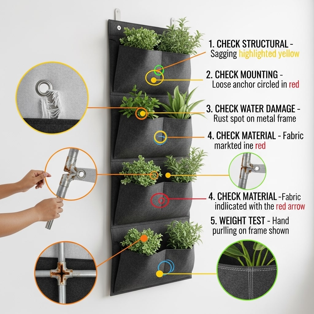 how to fix vertical planter	
