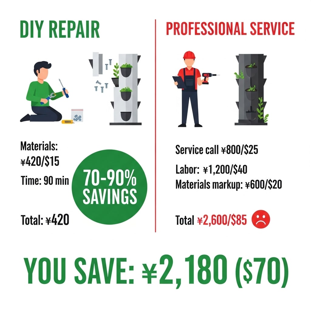 how to fix vertical planter	
