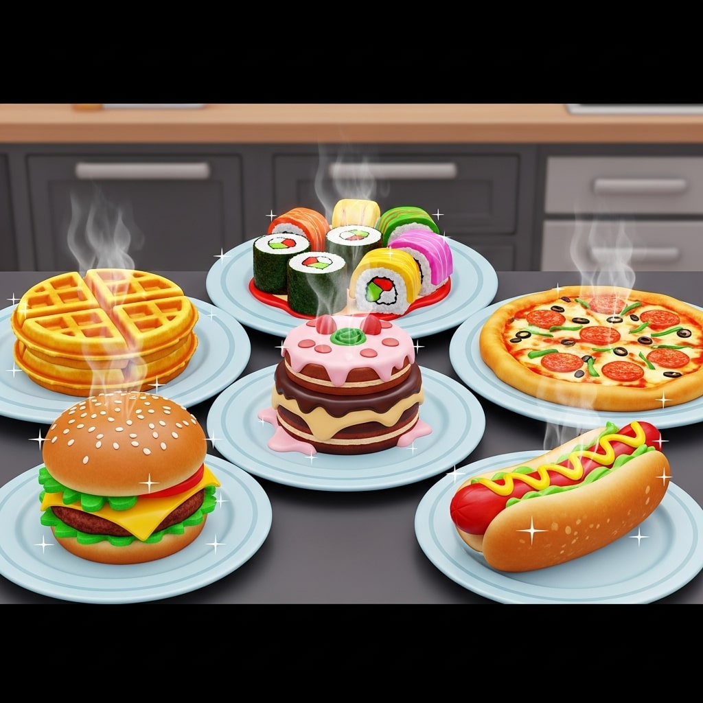 Grow a Garden pizza burger cake recipes 
