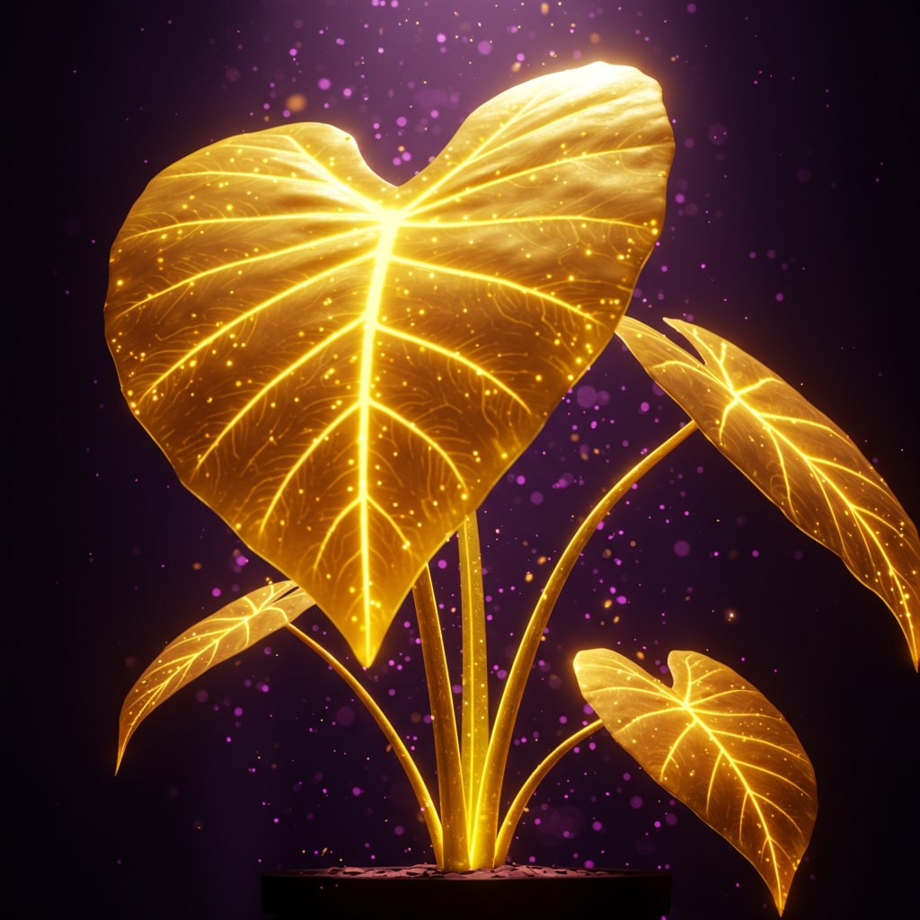 how rare is gold mutation on elephant ear
