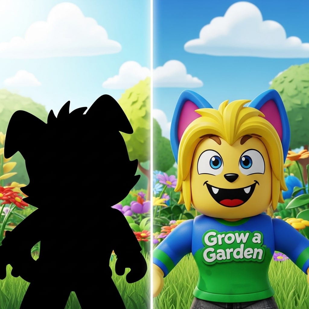 grow a garden roblox silohette​
