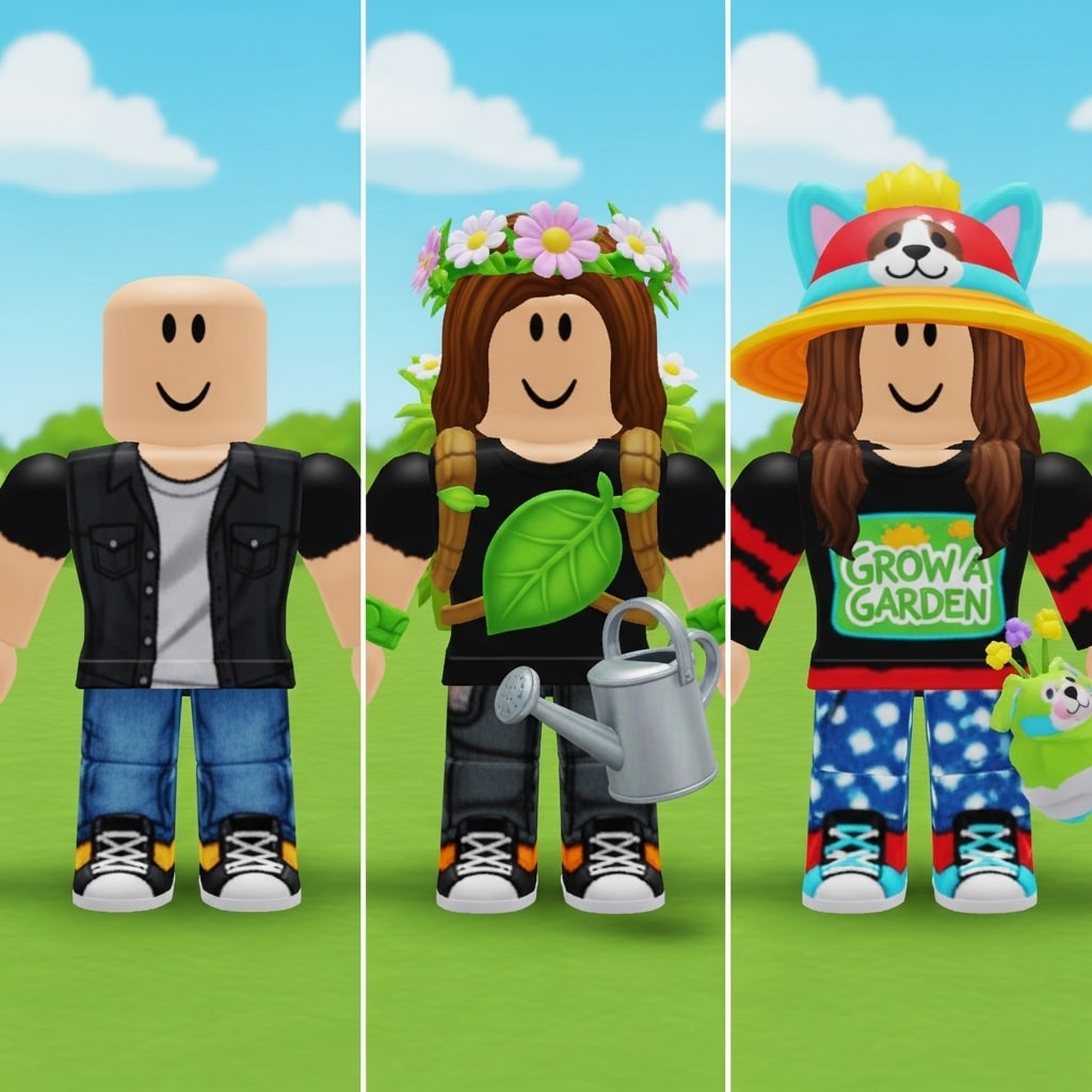 Roblox avatar ideas Grow a Garden ​
