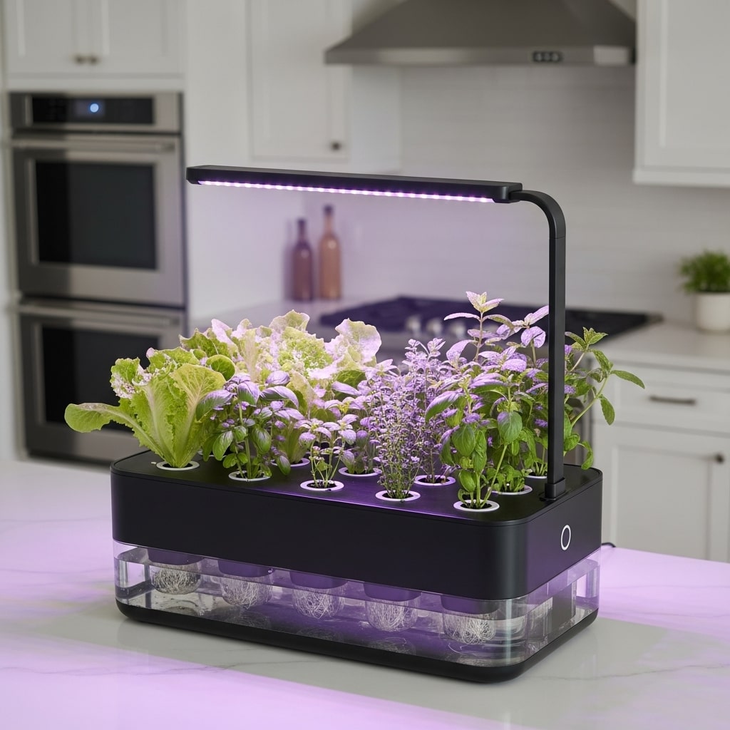 Indoor hydroponic garden DIY
